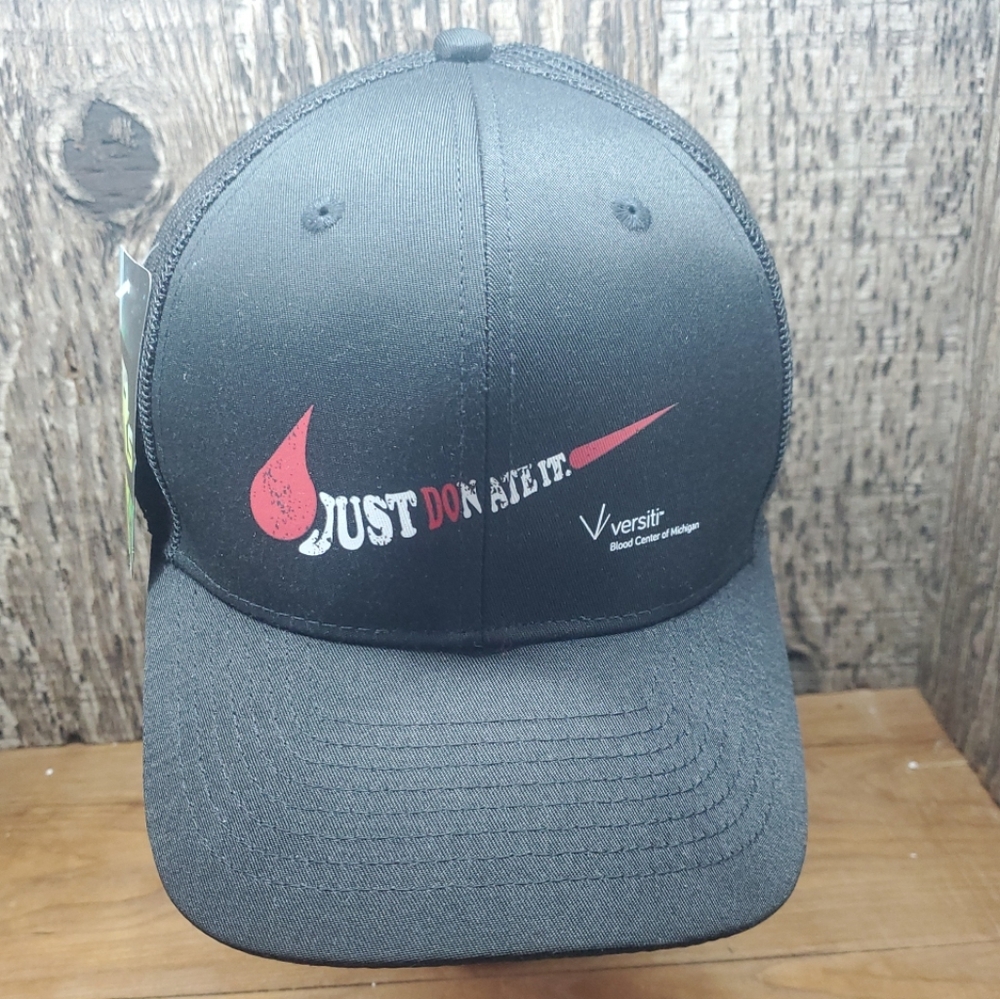 Just Donate Blood Baseball Cap Trucker Hat Adjustable Meshback Snapback OS New
